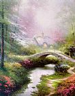 Thomas Kinkade Brookside Hideaway painting